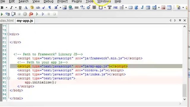 Framework7 Tutorial 8 Initialize app - android ios development смотреть онлайн