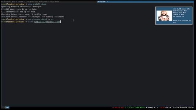 Freebsd Installing Doas, Sudo Command Not Found смотреть онлайн