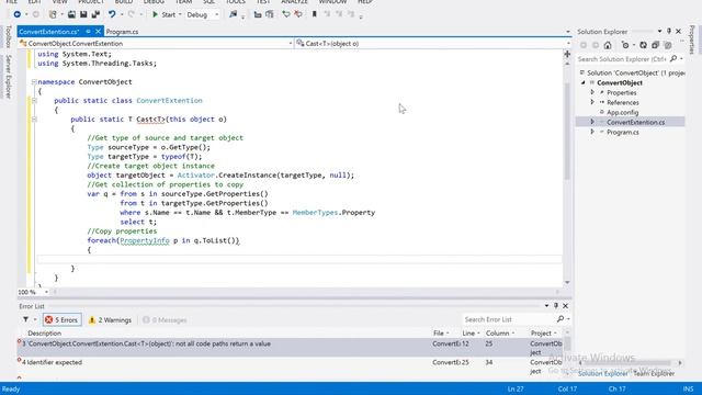 Cast object to another type using c# смотреть онлайн