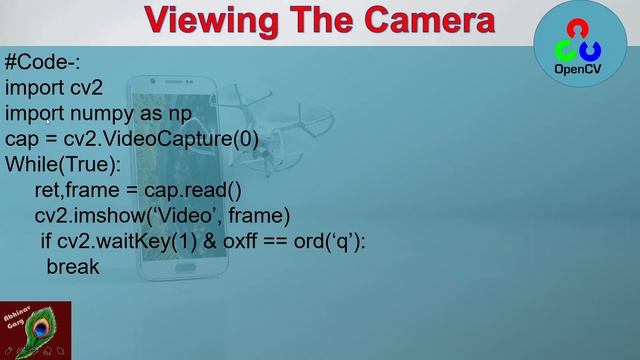 OpenCV Viewing The Camera Lecture 2 in Hindi смотреть онлайн