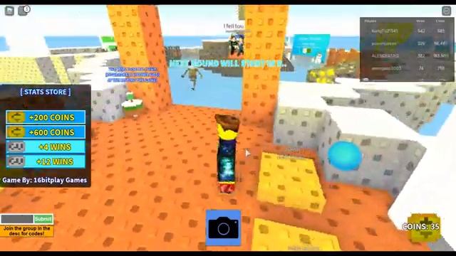 Моё Первое видео! Играю в РОБЛОКС Sky Wars!!! смотреть онлайн
