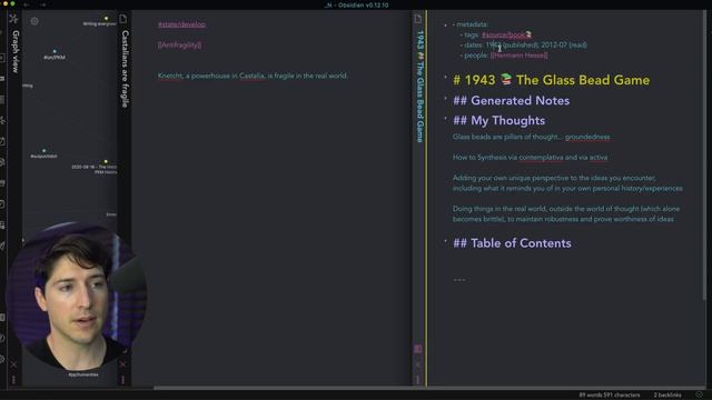 Think Better with the Graph View + Live note-making session (in the Obsidian app) - Full Version смотреть онлайн