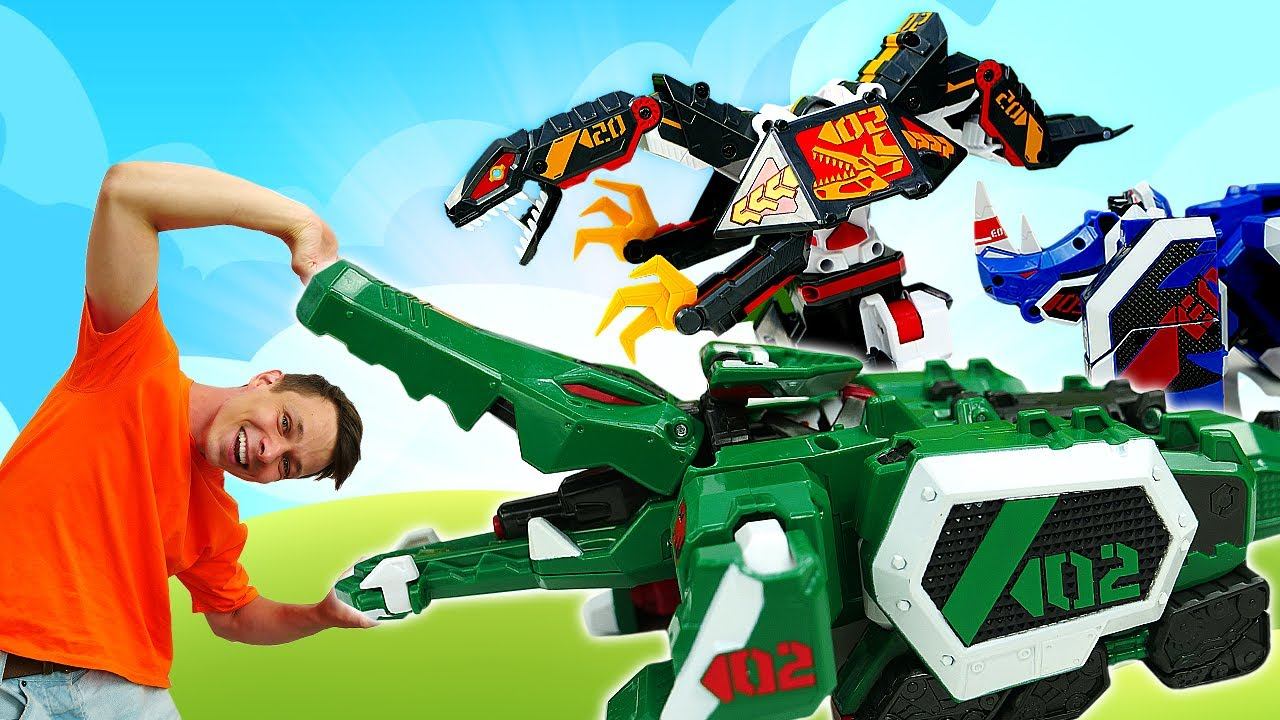 Крутые роботы трансформеры Geomecha: Бен10 спасает Рапторы Геомека! Игровые наборы для мальчиков смотреть онлайн