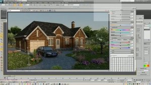 V-ray Help | Настройка освещения в экстерьере V-Ray | 008