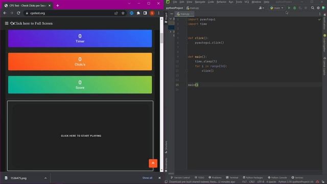 Авто Кликер Мышки За Две Минуты на Python! #python #pythontutorial смотреть онлайн
