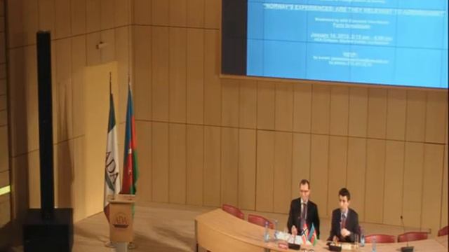 Espen Barth Eide (MFA of Norway) "Norway's Experiences: Are They Relevant To Azerbaijan?" смотреть онлайн