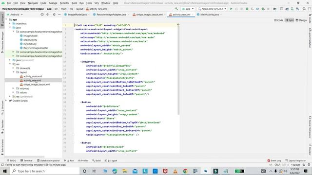 Retrieve Images With TEXT from Firebase Storage & Realtime Database android studio(updated) | Part смотреть онлайн
