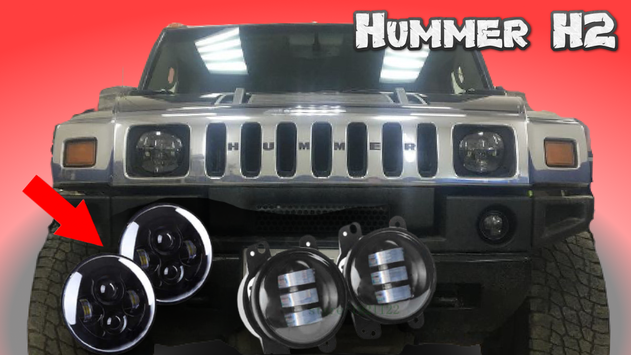 Фары для Hummer H2 с aliexpress .Комплект оптики для авто