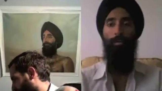 Sandro Kopp and Waris Ahluwalia Skype portrait painting session смотреть онлайн