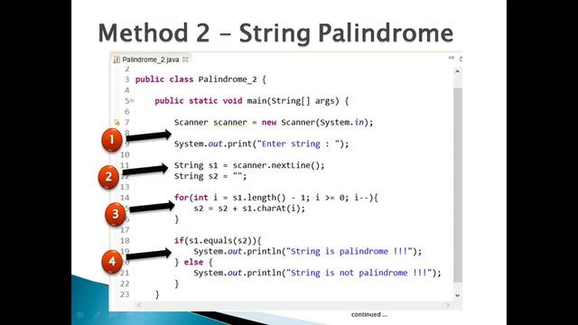 How to check whether a given string is palindrome or not through a Java program ?. смотреть онлайн