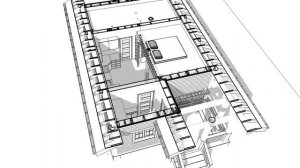 Проект каркасной бани 6х10 м с комнатой отдыха