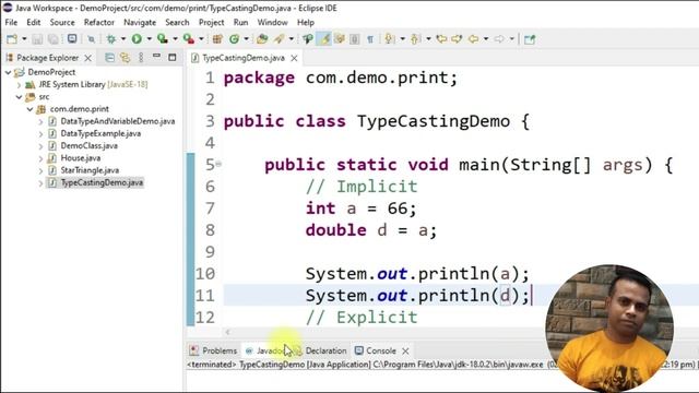 What is Type Casting In Java | What is Data Loss | Implicit and Explicit Type Casting | Class#12 смотреть онлайн