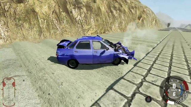 BeamNG drive: Тест подвески на тазах#1 смотреть онлайн