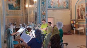 Катавасия по 8-й песни,  Ирмос 9-й песни канона Пятидесятницы.
