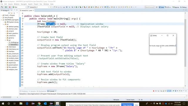 graphical user interfaces- JAVA смотреть онлайн