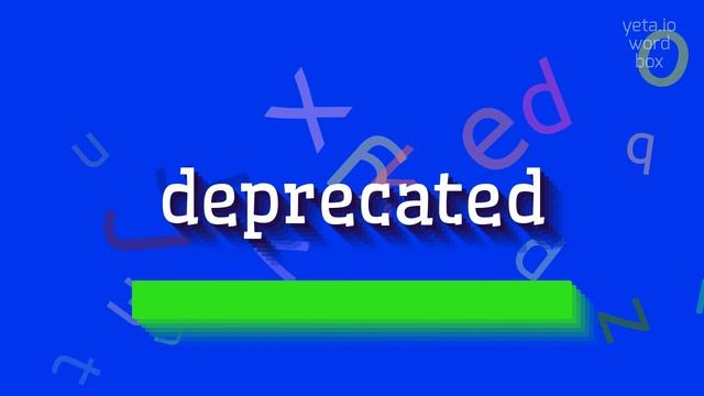 How to say "deprecated"! (High Quality Voices) смотреть онлайн