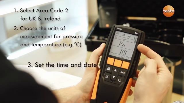 Testo 310 - 2. Настройка прибора