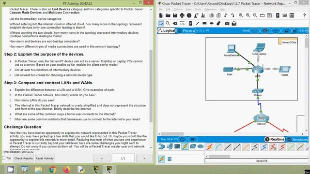 1.5.7 Packet Tracer - Network Representation смотреть онлайн