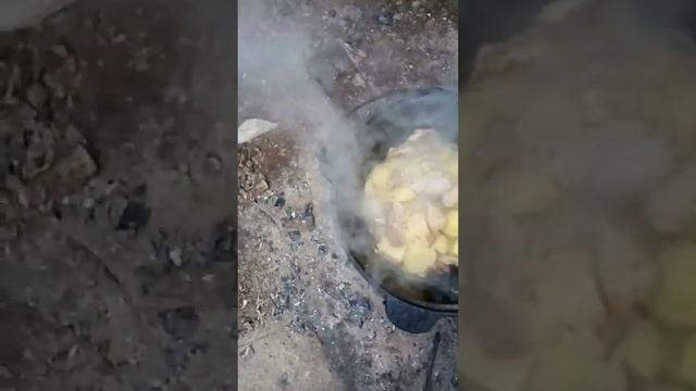 Жареная картошка с курицей Супер рецепт! Как вкусно пожарить картошку с курицей смотреть онлайн
