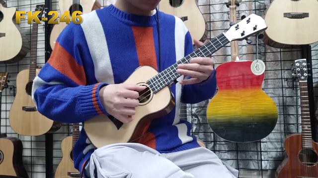 FK 246 finks ukulele guitar from GuangZhou ChuYin Musical Instrument Co., Ltd смотреть онлайн
