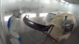 Lancer IX покраска и установка спойлера