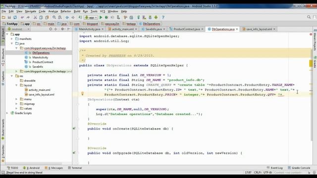 Insert data into SQLite database using AsyncTask смотреть онлайн