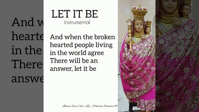 Let It Be (The Beatles) | Instrumental | + lyrics & chords| Infant Jesus Choir Khi_Pakistan смотреть онлайн