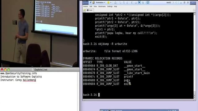 OpenSecurityTraining: Introduction To Software Exploits (day 2, part 2) смотреть онлайн