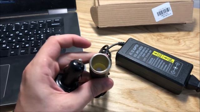 Адаптер переходник 220V на разъем авто прикуривателя 12V