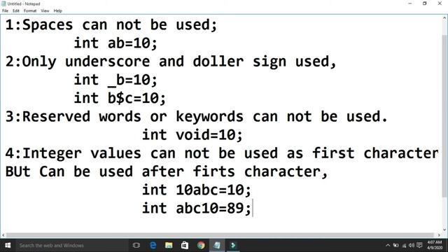 Identifiers and Identifiers rules in java & Naming convention in Java by AHmED_RajPoOT (Urdu-Hindi) смотреть онлайн