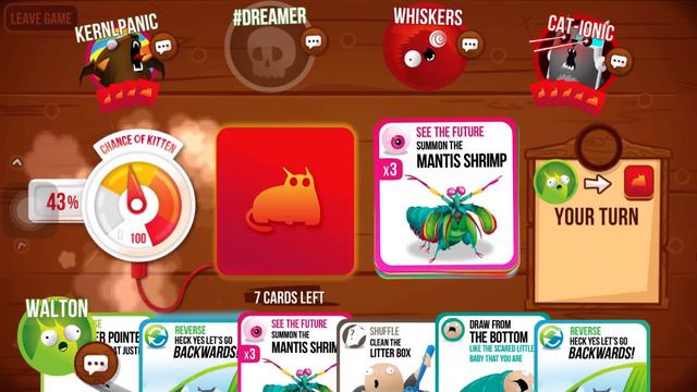 This game give me a heart attack !!!😱😱😱 - Exploding Kittens Multiplayer #1 смотреть онлайн