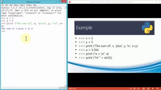 Functions in Python Programming : print function | part 7 смотреть онлайн