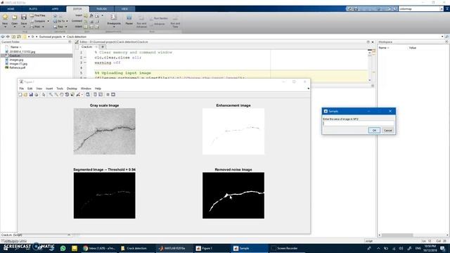 Crack detection image processing Matlab смотреть онлайн