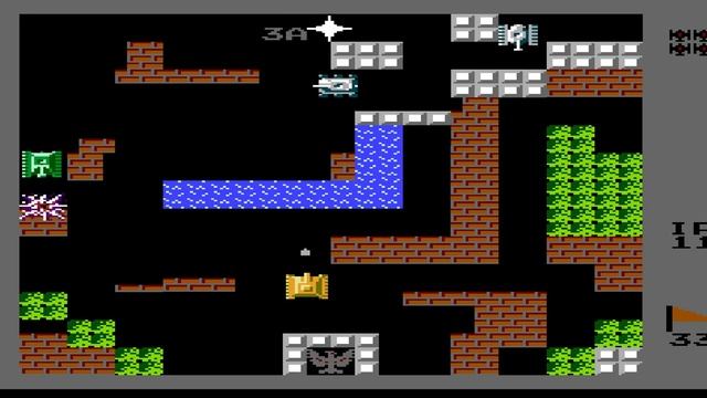 Battle City 1991 3A (NES, 1991) Уровень 33 смотреть онлайн