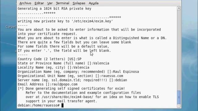 Videotutorial - Instalación y configuración de Exim4 + SASL + TLS - Por Raul Espinosa Soriano смотреть онлайн