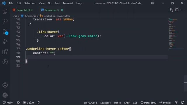 Underline Efecto Hover en CSS | Pseudoelemento after y before. ✅ смотреть онлайн