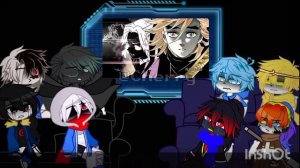 [🇷🇺/🇬🇧] Sans AU react to Demon Slayer {Shinobu and Kanao} [Gacha Art] (Перезалив/Reupload)