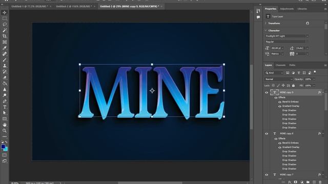3D TEXT EFFECT IN PHOTOSHOP 2023 #photoshoptutorial смотреть онлайн