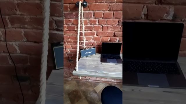 Деревянный подвесной стол в лофт пространстве смотреть онлайн