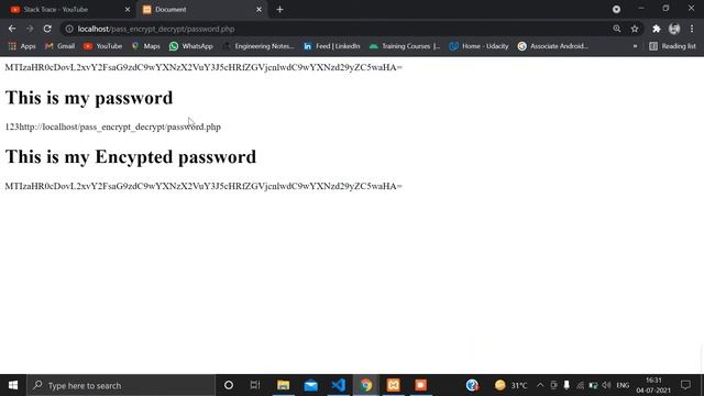How to Encrypt and Decrypt Password in PHP | PHP base64_encode & base64_decode Algorithm #1 смотреть онлайн