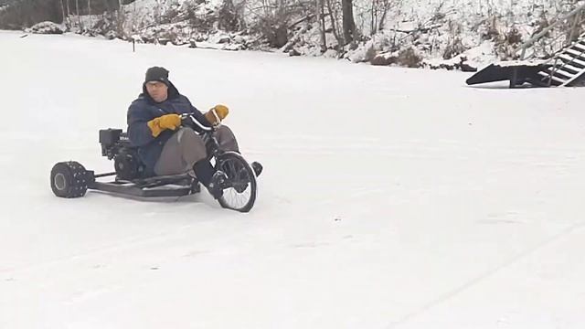 Дрифт трайк на льду. смотреть онлайн