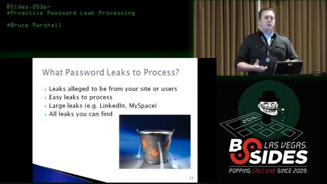 Proactive Password Leak Processing - Bruce Marshall смотреть онлайн