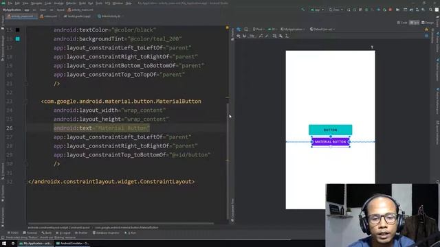 Tutorial Android Studio #8 Button & MaterialButton - Bahasa Indonesia смотреть онлайн