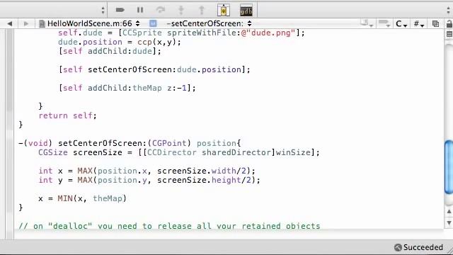 Cocos2D iPhone Tutorials - 16 - Moving the Camera Around смотреть онлайн