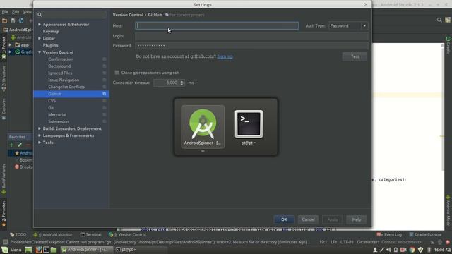How to connect Github With Android Studio on Linux Mint or Ubuntu смотреть онлайн