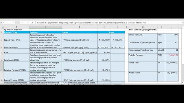 MS Excel-Part 6-Financing Formulas NPV,IRR|Excel Made Easy- CA Nitika Bapna #excel #formulas #skill смотреть онлайн