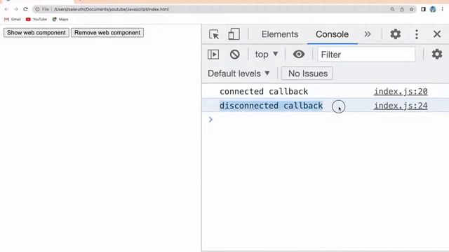 Life cycle of web components | Web Components | Javascript | Part - 6 смотреть онлайн