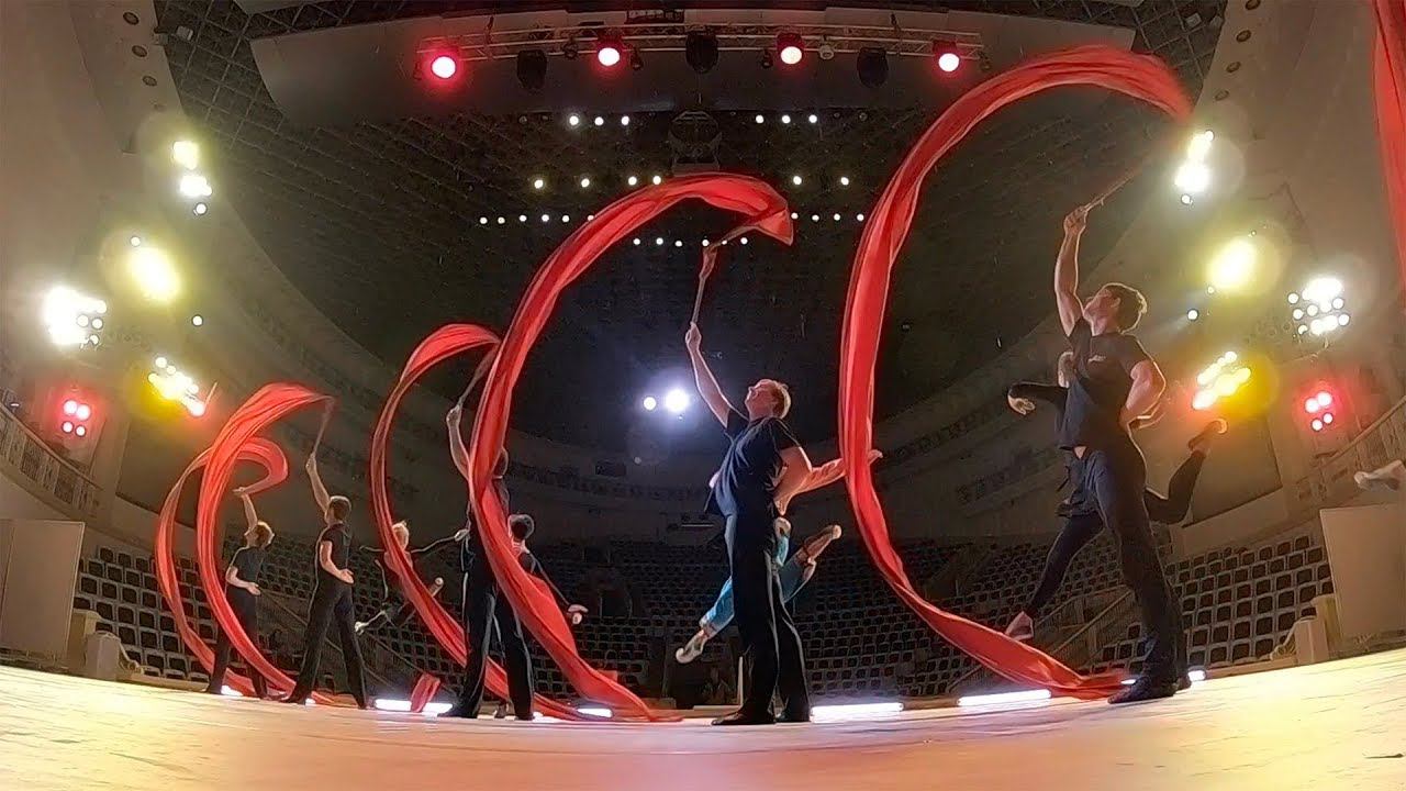 Фрагменты репетиции перед открытием сезона. Балет Игоря Моисеева. смотреть онлайн