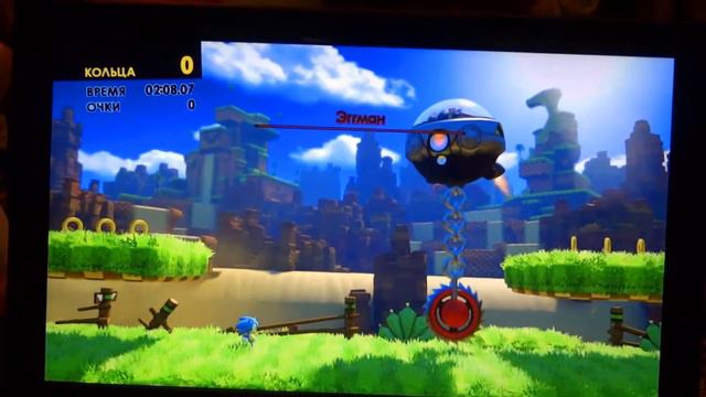 Прохождение игры Sonic Forces (Соник Форсес) #11 - Зеленые Холмы - Против Эггмана