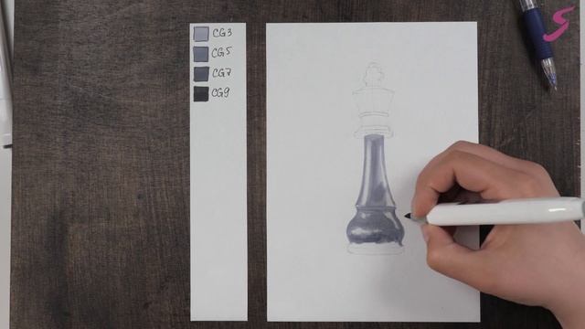 Экспресс-урок по скетчингу «Король» | Как нарисовать шахматную фигуру поэтапно смотреть онлайн